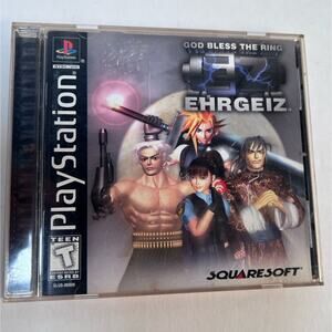 Ehrgeiz PlayStation 1 PS1, 1999 Complete CIB Game w/ Manual Registration TESTED